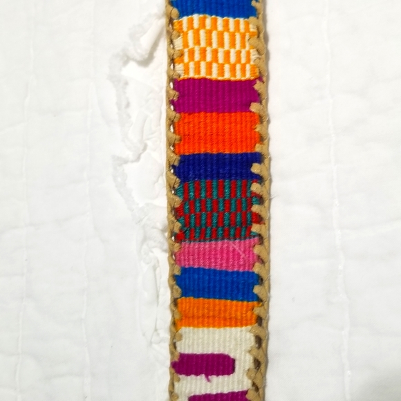 Vintage Leather Belt Handmade in Guatemala 32 EUC - Picture 9 of 16